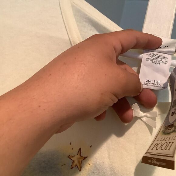 Deadstock brand new toy tags Pooh Piglet Vintage 90s Disney T-Shirt on size fits - Picture 4 of 7